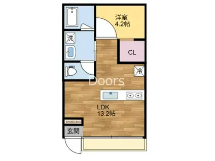URBAN CELIS(1LDK/3階)の間取り写真