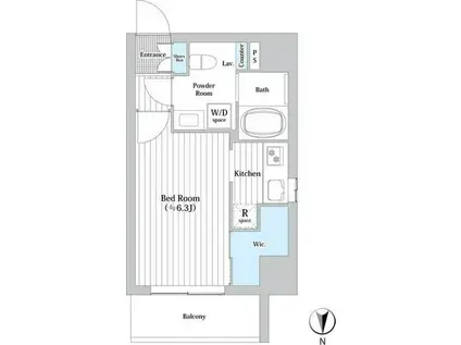 クレスト小杉スクエア(1K/2階)の間取り写真