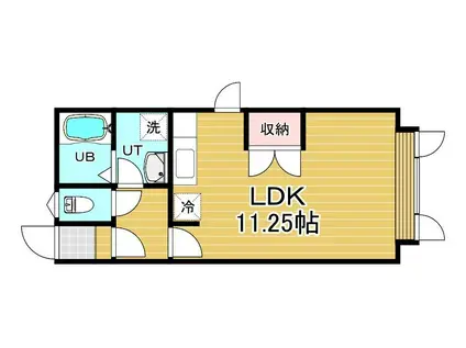 メゾンドシャンブル(ワンルーム/2階)の間取り写真
