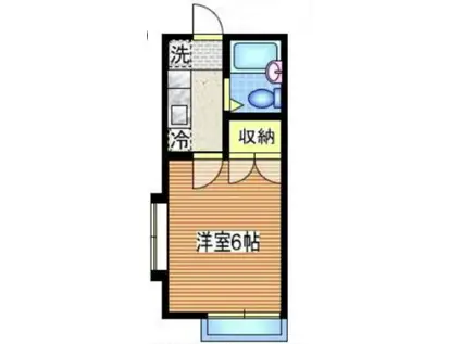 フラット吉祥寺(1K/2階)の間取り写真