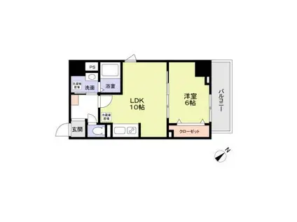 アーバン尾久(1LDK/7階)の間取り写真