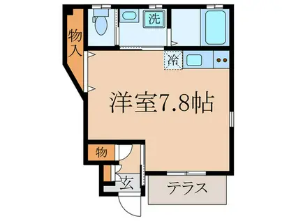 フェリオ鷺宮(ワンルーム/1階)の間取り写真