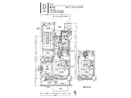 クラッシィアルテときわ台(1LDK/4階)の間取り写真