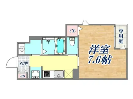 TAVOLOZZA KAMISAWA(1K/1階)の間取り写真