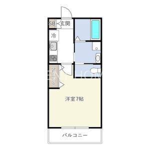 INOVE吉松ウエスト(1K/2階)の間取り写真