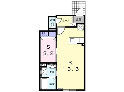 JR宗谷本線 名寄駅 バス乗車時間:8分 最寄りバス停で下車 徒歩5分 2階建 築10年(1LDK/1階)の間取り写真