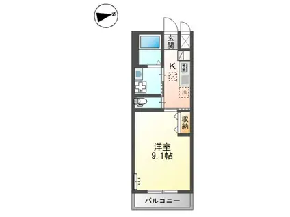 CEREZO(1K/1階)の間取り写真