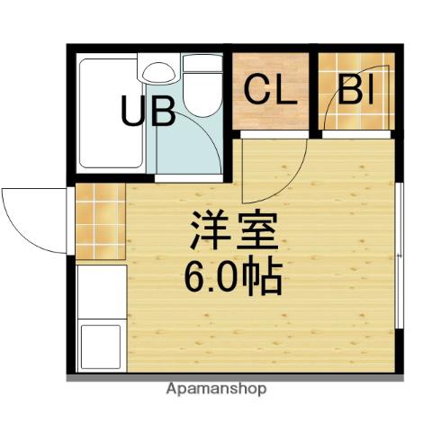メゾンあゆみ(ワンルーム/2階)の間取り写真