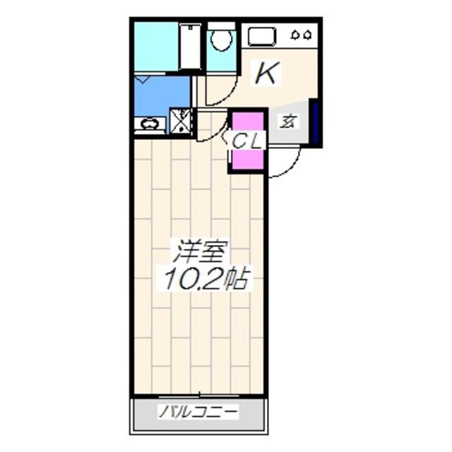 フジパレス百舌鳥赤畑町III番館(1K/3階)の間取り写真