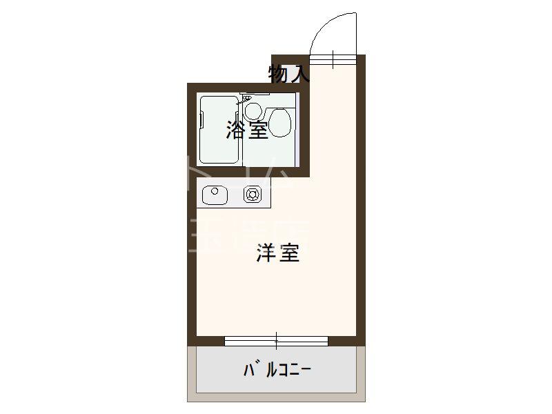 シティハイツ桃谷(ワンルーム/7階)の間取り写真
