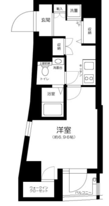 LE-LION牛込柳町(1K/3階)の間取り写真