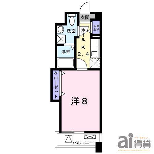 パーク テラス(1K/1階)の間取り写真