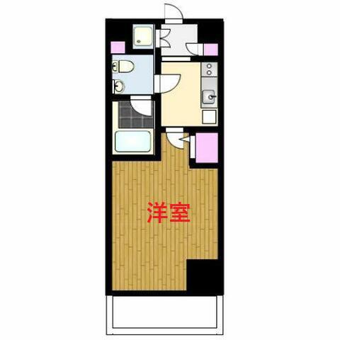 スパシエグランス大森(1K/6階)の間取り写真