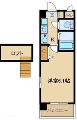 エステムコート新大阪Vソレックス(1K/10階)の間取り写真
