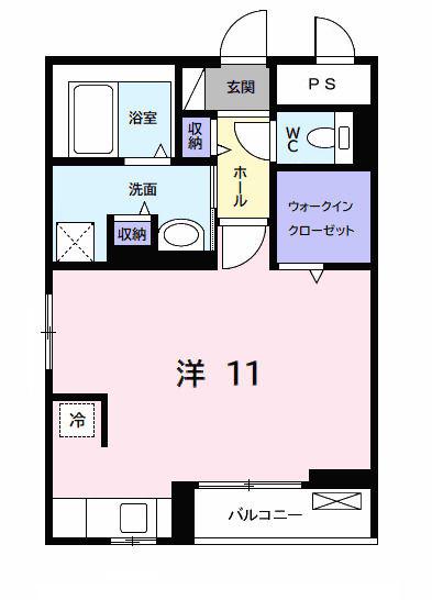 サンライズ石橋 2(ワンルーム/3階)の間取り写真