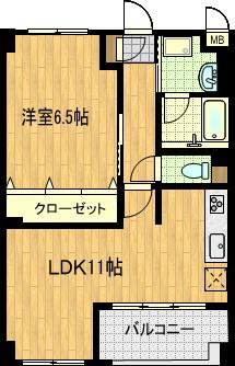 グランエキスト(1LDK/1階)の間取り写真