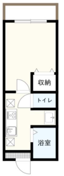 コンフォートII(1K/1階)の間取り写真