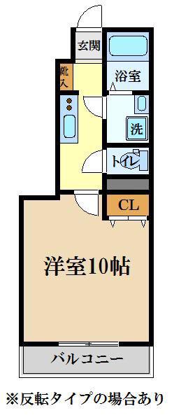 CASA DE AQUILA(1K/1階)の間取り写真