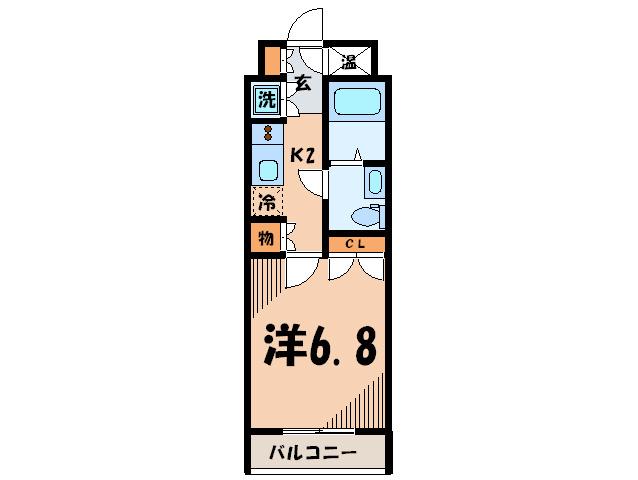 MSRESIDENCE(1K/4階)の間取り写真