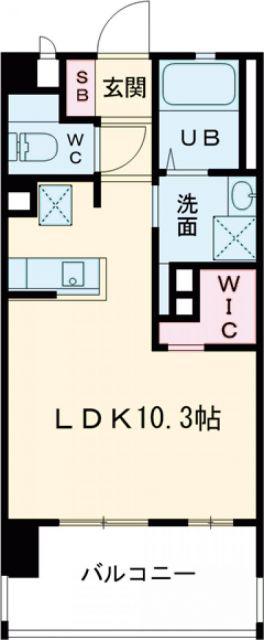 フロンティアききつII(ワンルーム/4階)の間取り写真