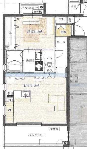ALTE MEISTER 鶴島(1LDK/4階)の間取り写真