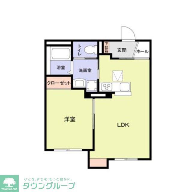 エムズ ヴィラ さいたま新都心(1LDK/1階)の間取り写真