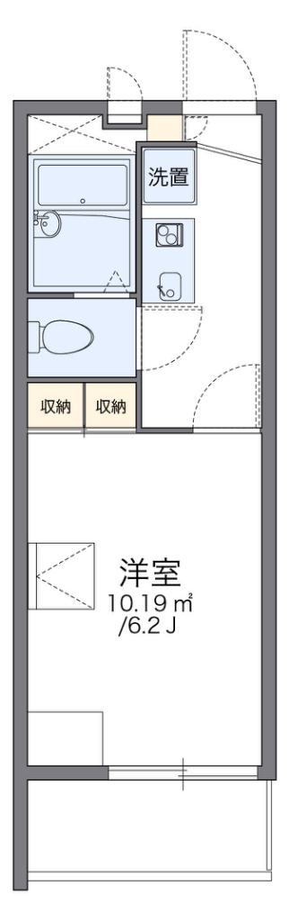 レオパレスサンヴィレッジ15(1K/1階)の間取り写真