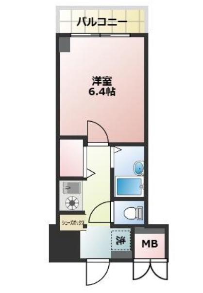 エステムコート新大阪(1K/3階)の間取り写真