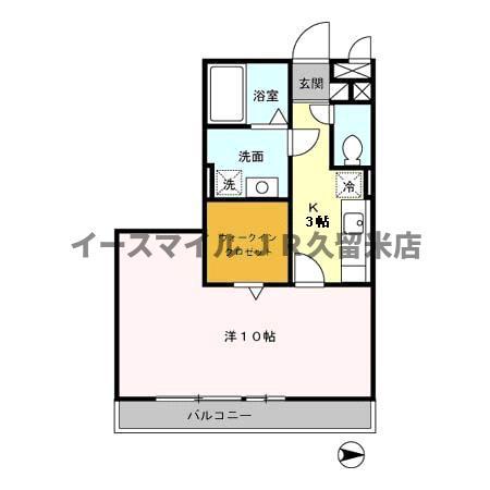 グランシャリオ21(1K/3階)の間取り写真