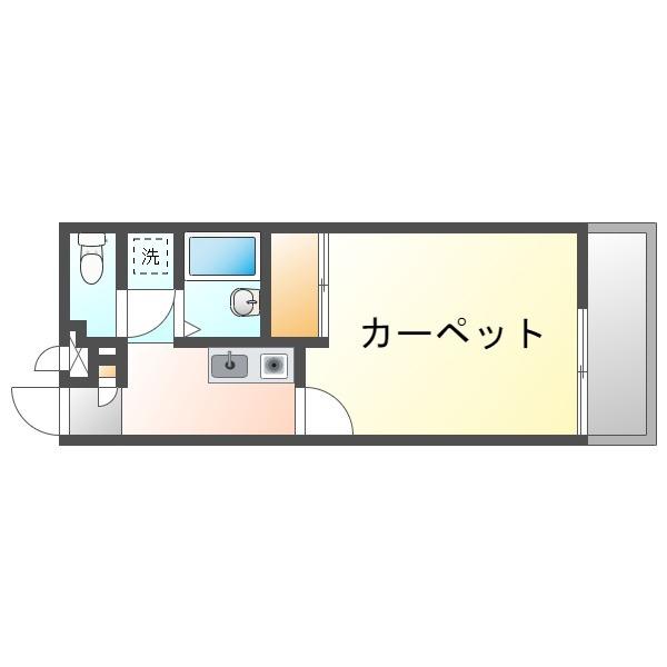 レオパレス康(1K/2階)の間取り写真