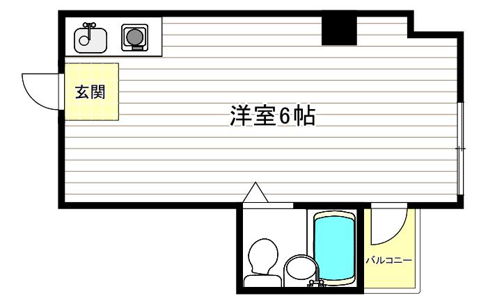 昭和グランドハイツ第二菅栄(ワンルーム/10階)の間取り写真