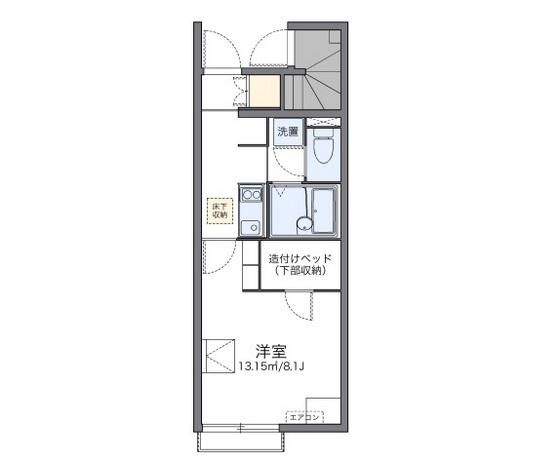 レオネクストパレス市場(1K/1階)の間取り写真