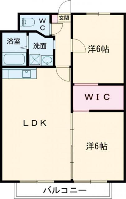 マンション加藤(2LDK/3階)の間取り写真