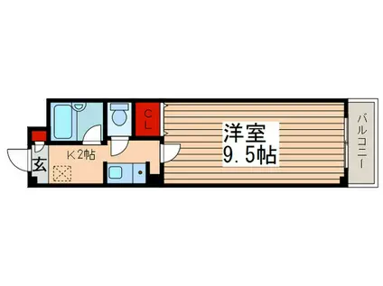 新松戸CSビル(1K/4階)の間取り写真