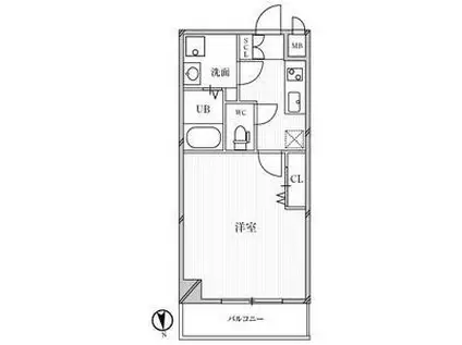 ブリランテ都島(1K/5階)の間取り写真