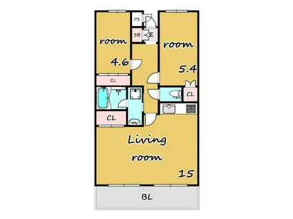 グランパレスT・S(2LDK/1階)の間取り写真