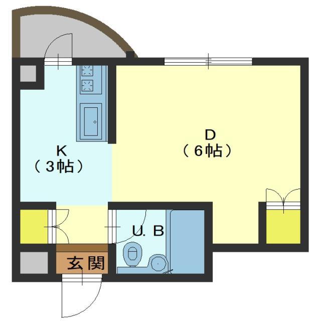 PASSO(1K/5階)の間取り写真