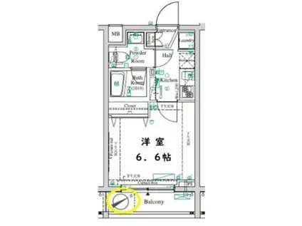 REILIS FUTAKO-SHINCHI THE FIRST(1K/3階)の間取り写真