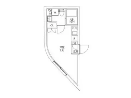 CITY WALK王子DUE(ワンルーム/1階)の間取り写真