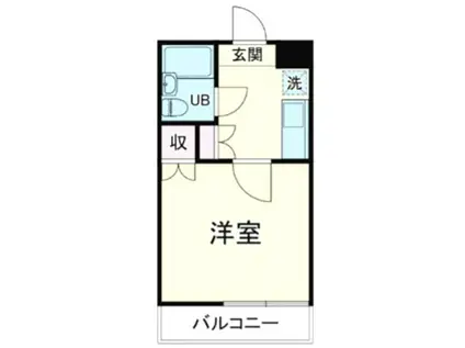 ジュネパレス草加第6(1K/5階)の間取り写真