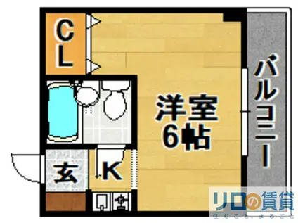 ドリームハイツ(1K/5階)の間取り写真