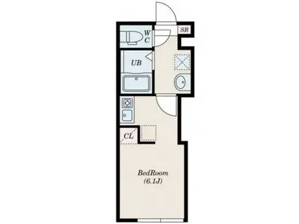 アイコート中村橋(ワンルーム/2階)の間取り写真