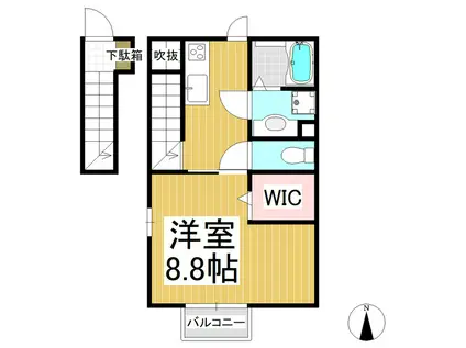 サンティ・カソルラ(1K/2階)の間取り写真
