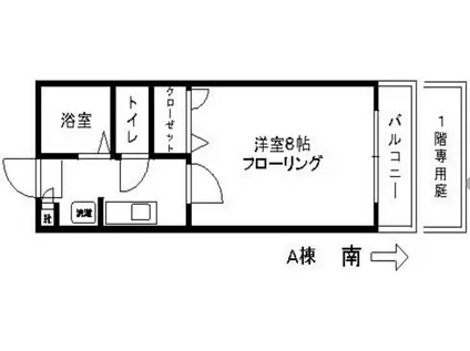 パンプキンハウス(1K/1階)の間取り写真