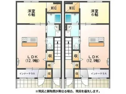 ガーデンテラス(1LDK/1階)の間取り写真