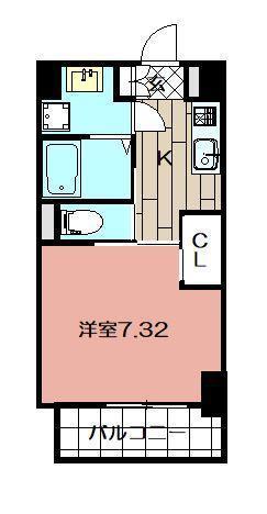 PROSPERER折尾(1K/3階)の間取り写真