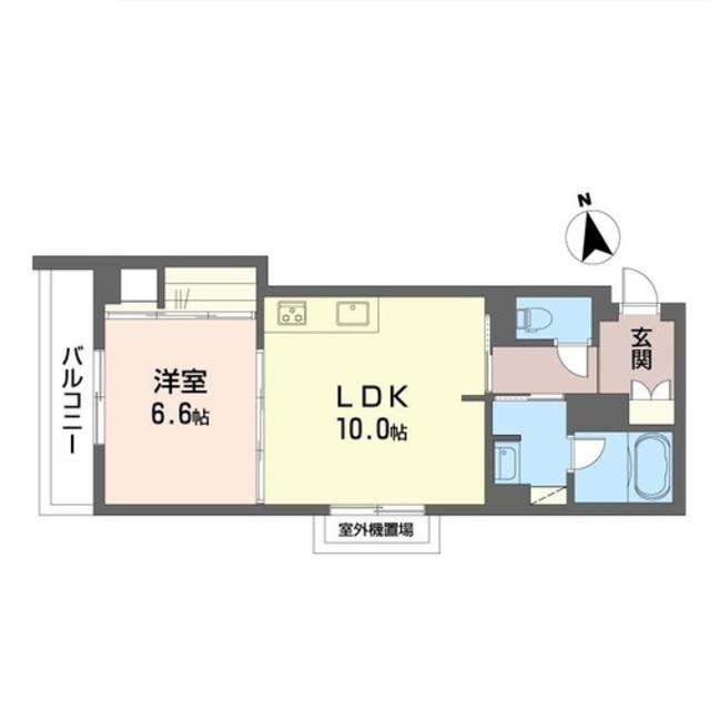 プライムレジデンス(1LDK/2階)の間取り写真