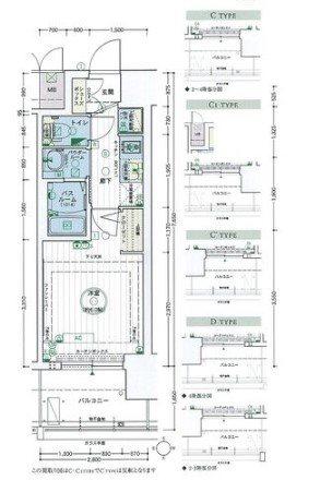 エステムコート名古屋黒川シャルマン(1K/9階)の間取り写真