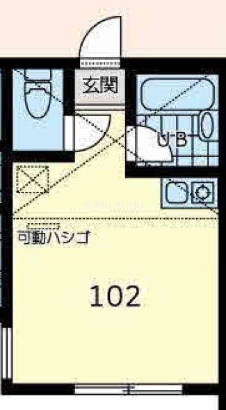 ベイサイトヒル横濱(ワンルーム/1階)の間取り写真
