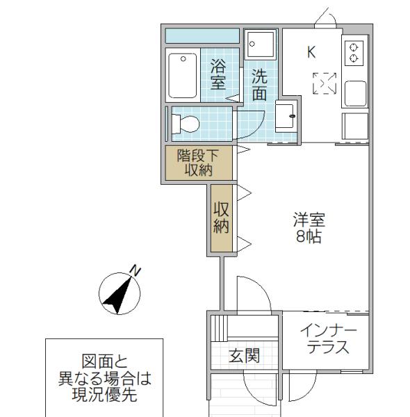 リッチハーベスト III(ワンルーム/1階)の間取り写真